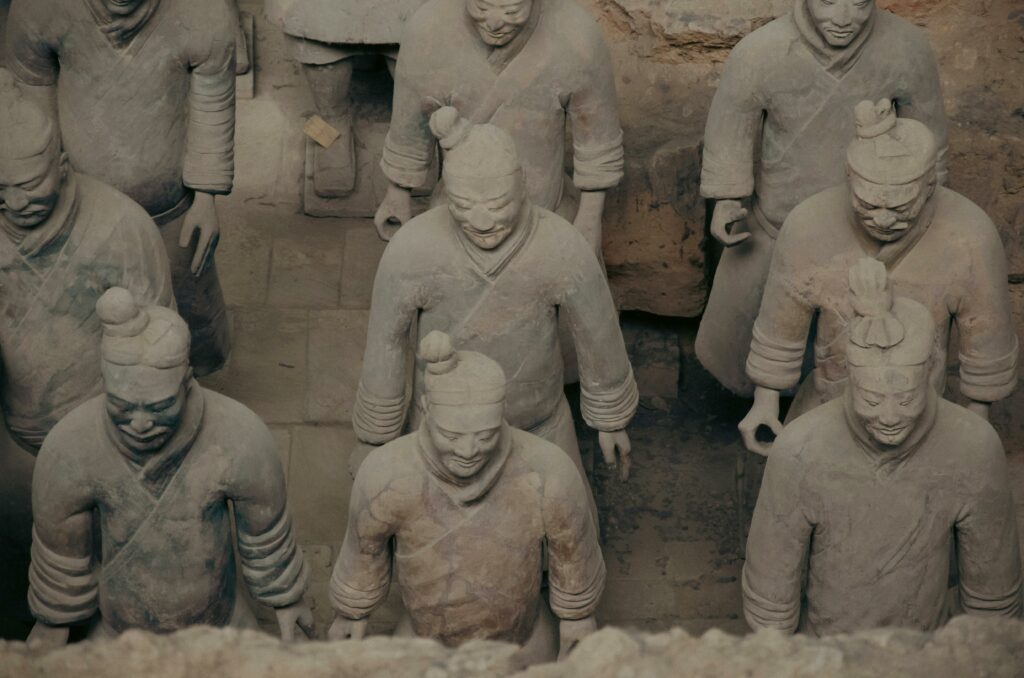 L'armée de terre cuite de Xi'an, en Chine.